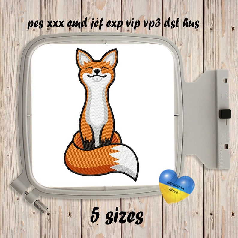 Woodland Fox #16 Machine Embroidery Design Cute Forest Animals Instant ...