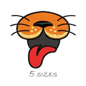 Animal face #1 Smile Face Mask Embroidery design Embroidering fill Stitch Machine embroidery design Animal Mouth Nose Teeth Instant Download