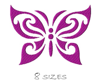 Butterfly outline, Machine Embroidery Design,  Butterfly Embroidery, Butterfly Silhouette, Embroidery Design, Instant Download