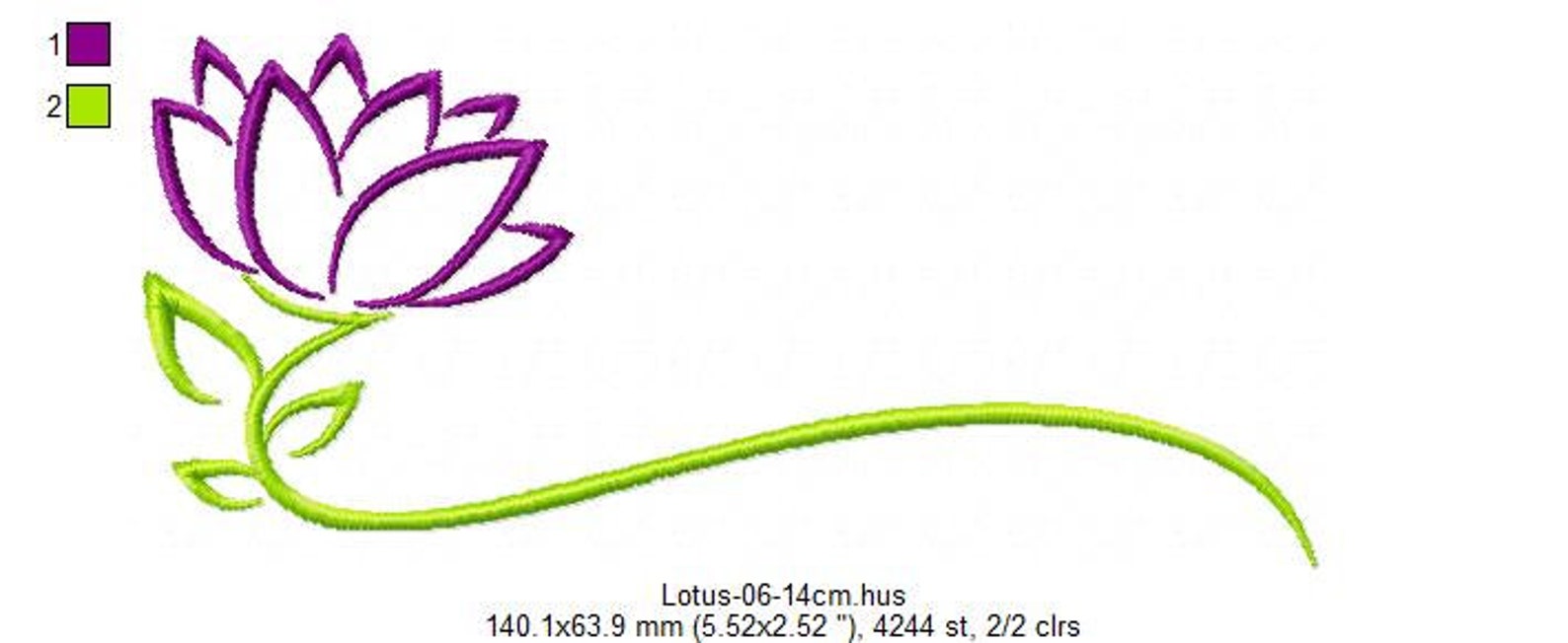 Lotus Machine Embroidery Design Instant Download Floral Embroidery ...