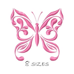 Summer Butterfly outline, Machine Embroidery Design,  Butterfly Embroidery, Butterfly Silhouette, Embroidery Design, Instant Download