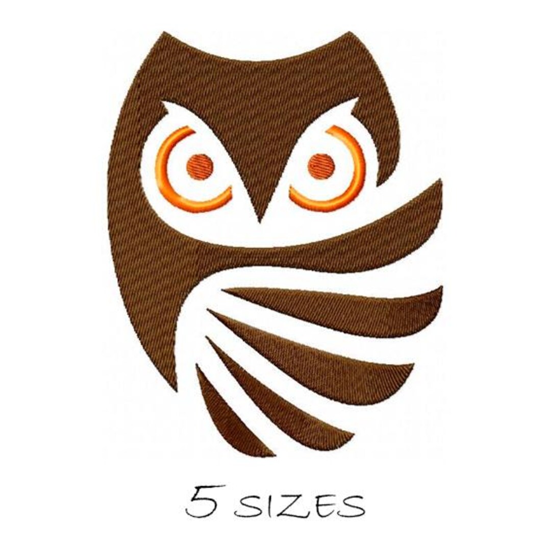 Owl #3 Machine Embroidery Design Bird Embroidery Design Filled Stitches ...