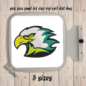 Adler Silhouette, Maschinenstickerei, Vogel Umriss, Vogel Stickerei, Adler Stickdatei, sofort Download