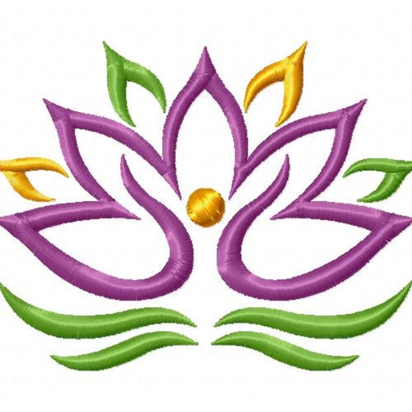 Lotus Machine Embroidery Design Instant Download Floral Embroidery Flower Design Reiki Symbols Yoga Pose Oriental flower Zen meditation