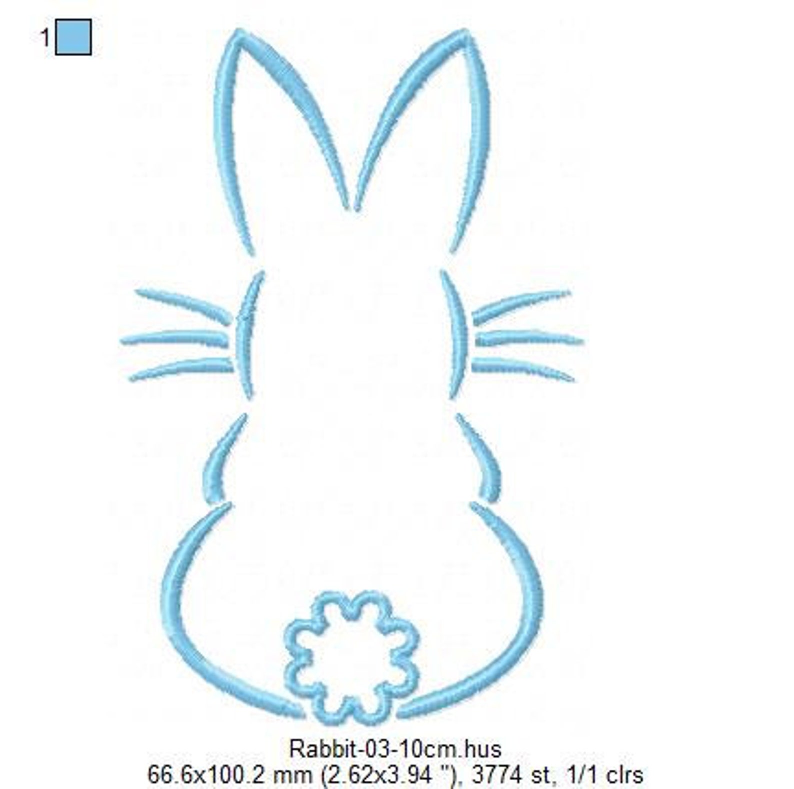 Easter bunny Easter Rabbit Machine Embroidery Design | Etsy