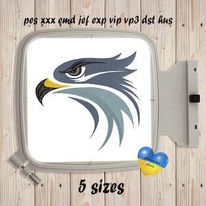 Adler Silhouette, Maschinenstickerei, Vogel Umriss, Vogel Stickerei, Adler Stickdatei, sofort Download