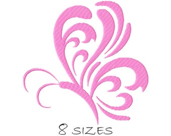 Butterfly #12 Silhouette, Machine Embroidery Design, Butterfly outline, Butterfly Embroidery, Embroidery Design, Instant Download
