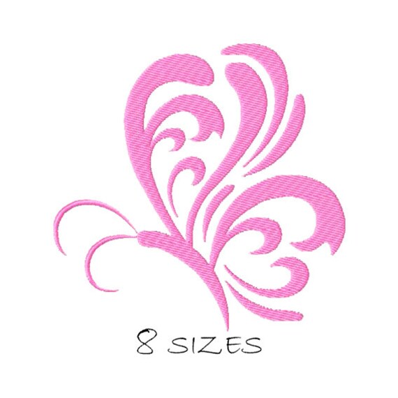 Butterfly #12 Silhouette, Machine Embroidery Design, Butterfly outline, Butterfly Embroidery, Embroidery Design, Instant Download