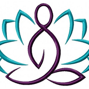 Lotus Machine Embroidery Design Instant Download Floral Embroidery ...