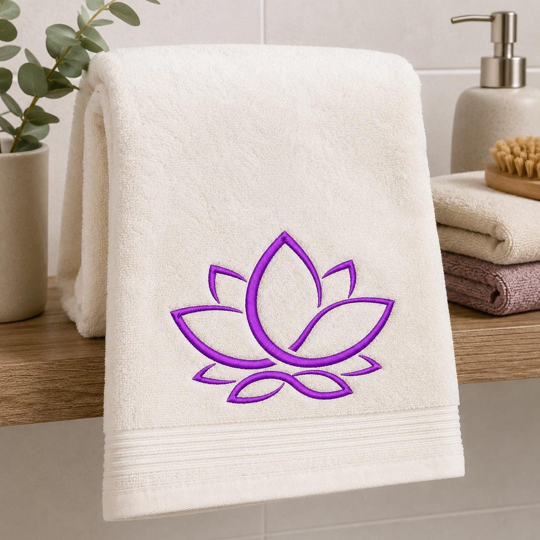 Lotus Machine Embroidery Design Instant Download Floral Embroidery ...