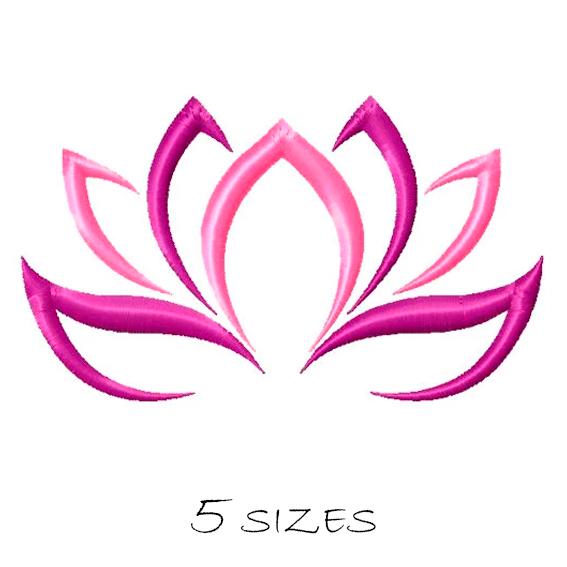 Lotus Machine Embroidery Design Instant Download Floral Embroidery ...