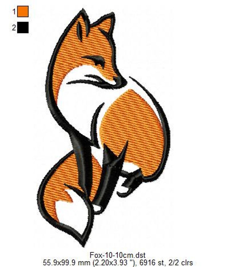 Woodland Fox Machine Embroidery Design Cute Forest Animals Instant ...