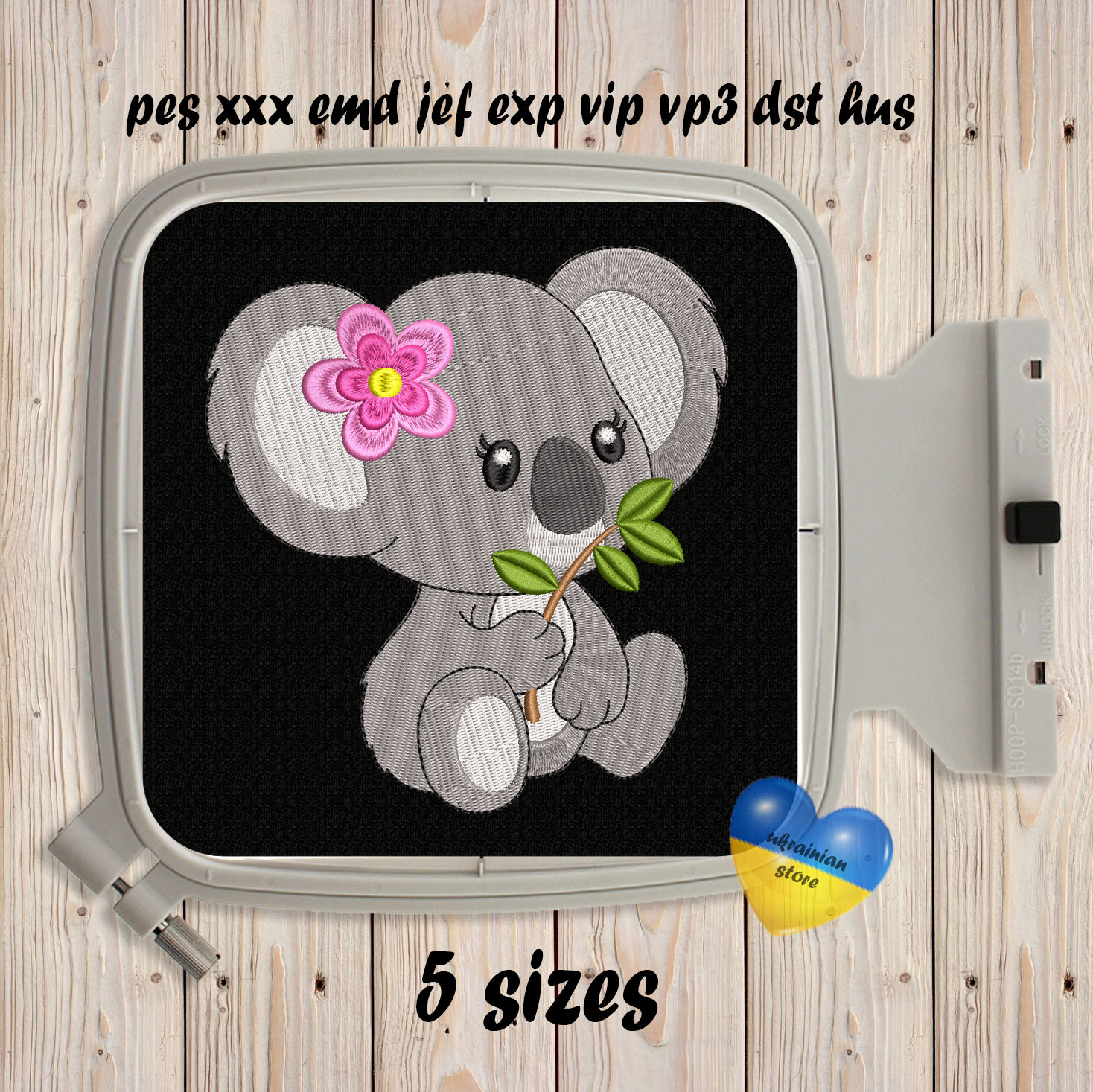 Buy Koala #3 Machine Embroidery Design Cute Forest Animals Instant Download  5 Sizes Embroidering Fill Wildlife Nature Woodland Nursery Online in India  ..., image size:1468x1467