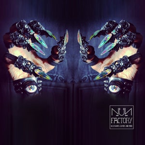 Black Diamond Leather Rings
