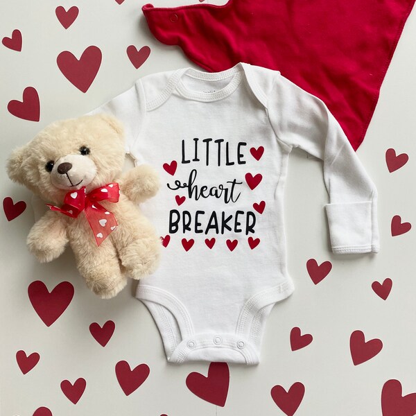 Little Heart Breaker Bodysuit | Organic Onesie® | Valentine's Day Bodysuit