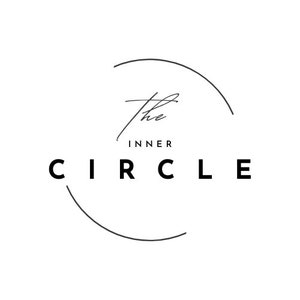 May include: Black and white logo with a circle and the text "The Inner Circle"