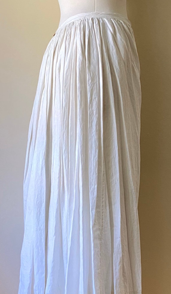 Antique Edwardian Cotton Bustle Skirt Slip