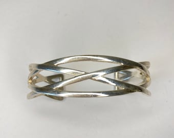Celtic Braided Cuff Sterling Silver