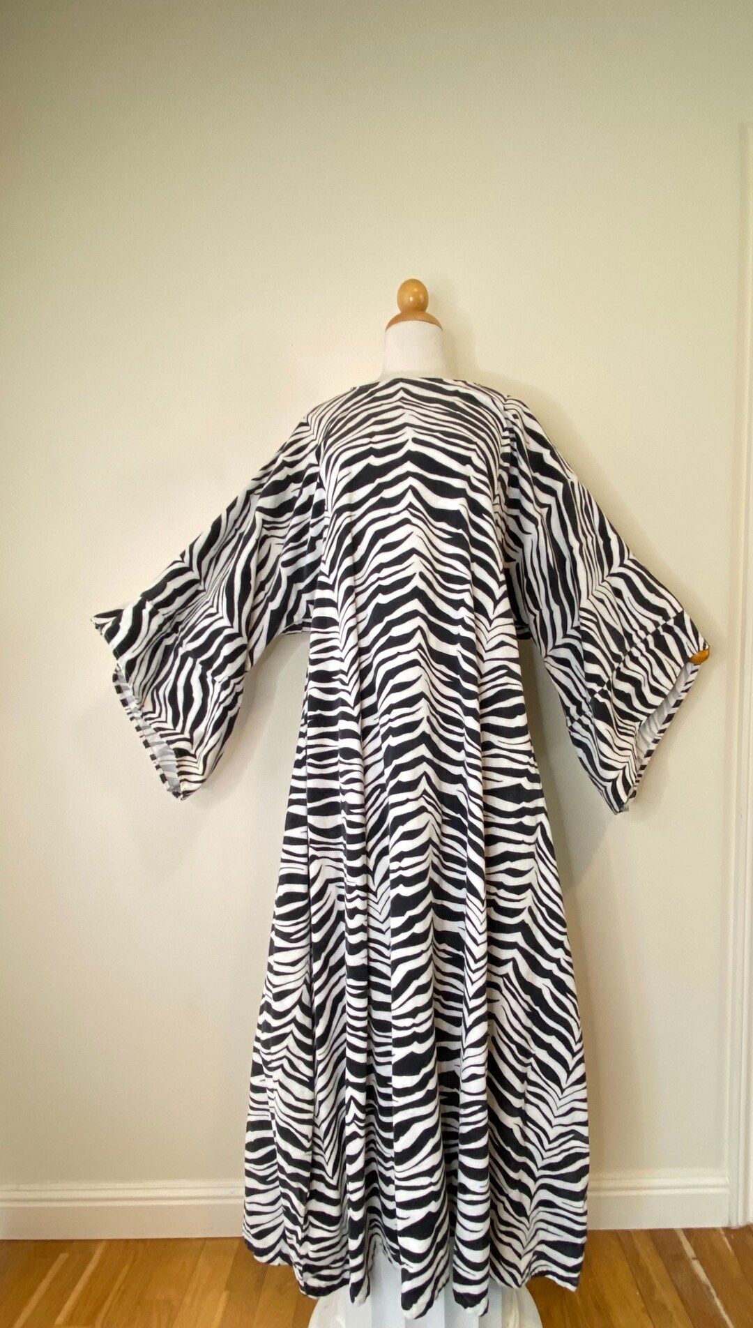 Zebra Print Robe Safari Tribal Witchdoctor Unisex Etsy