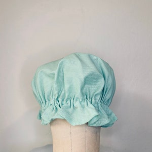 Handmade Gingham Mop Mob Ragdoll Checkered Night Cap
