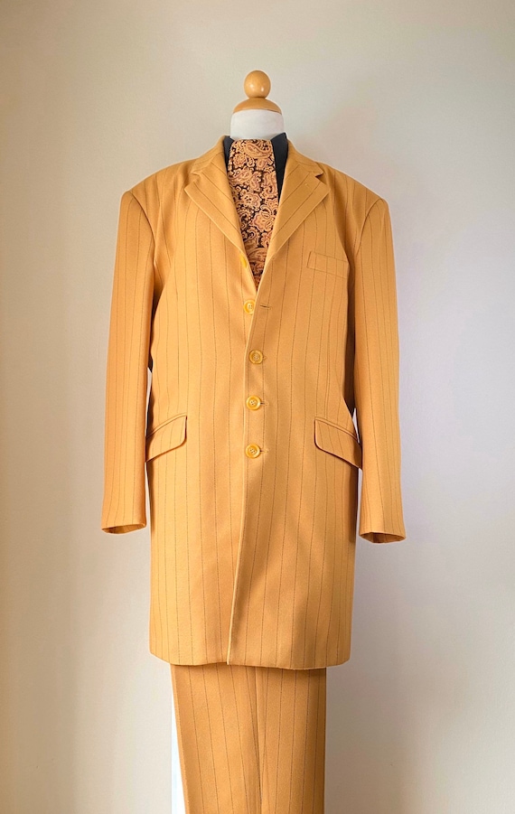 Vintage Zoot Suit Shirt and Tie Pinstriped Suit 19