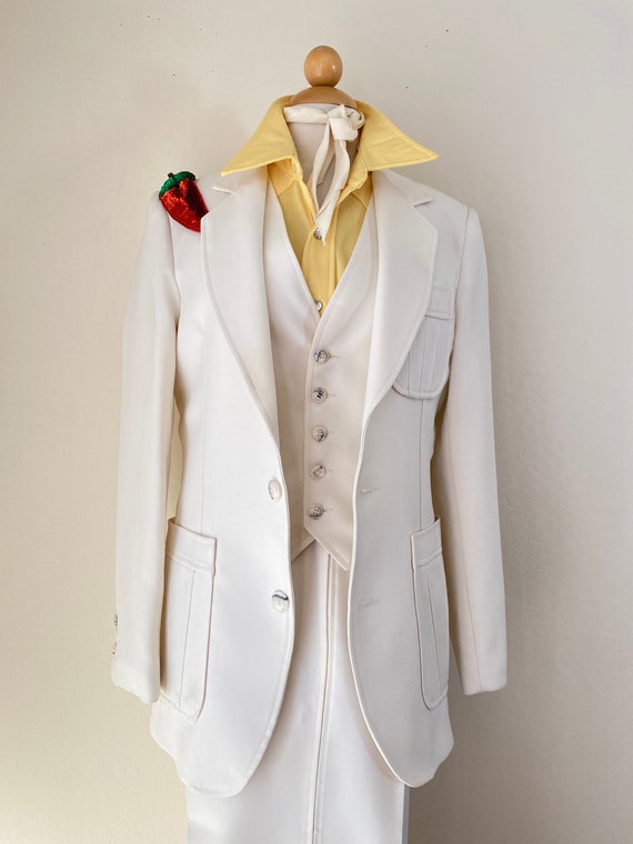 70s 3ピースヴィンテージセットアップ Angel Flight 1970's Angels Flight Navy Three-Piece Suit Set Size 40R/30