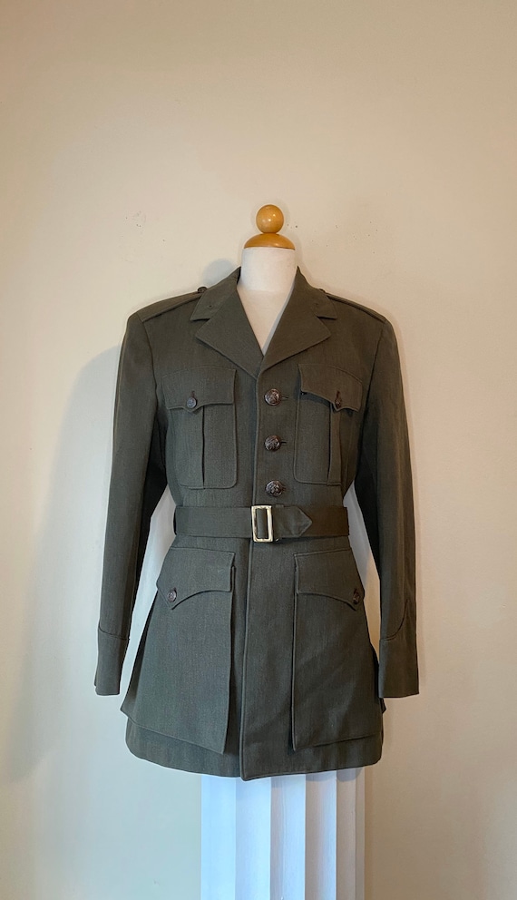 WWII 40s US Marines Dress Jacket Belt 41R
