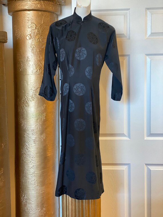 Vintage Silk Cheongsam Dress