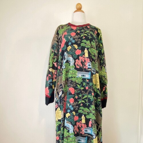 Túnica teatral vintage de los años 40, tela XL