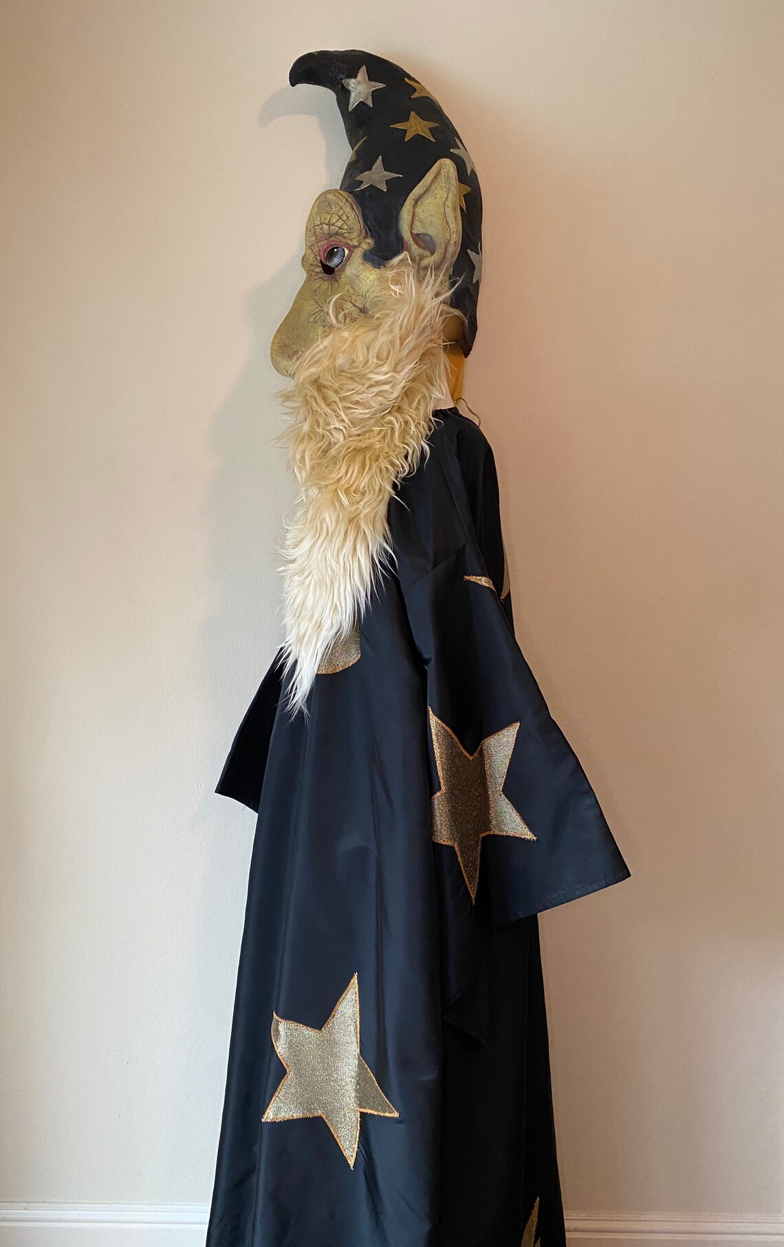 Handmade XL Wizard Robe and Hat with Oversized Latex Mask Etsy