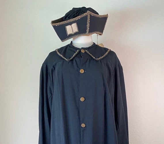 Antique Clerical Priests Robe and Hat