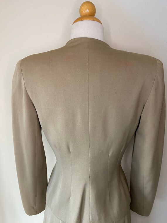 1930s Vintage Suit Sm Wool Gabardine - image 4