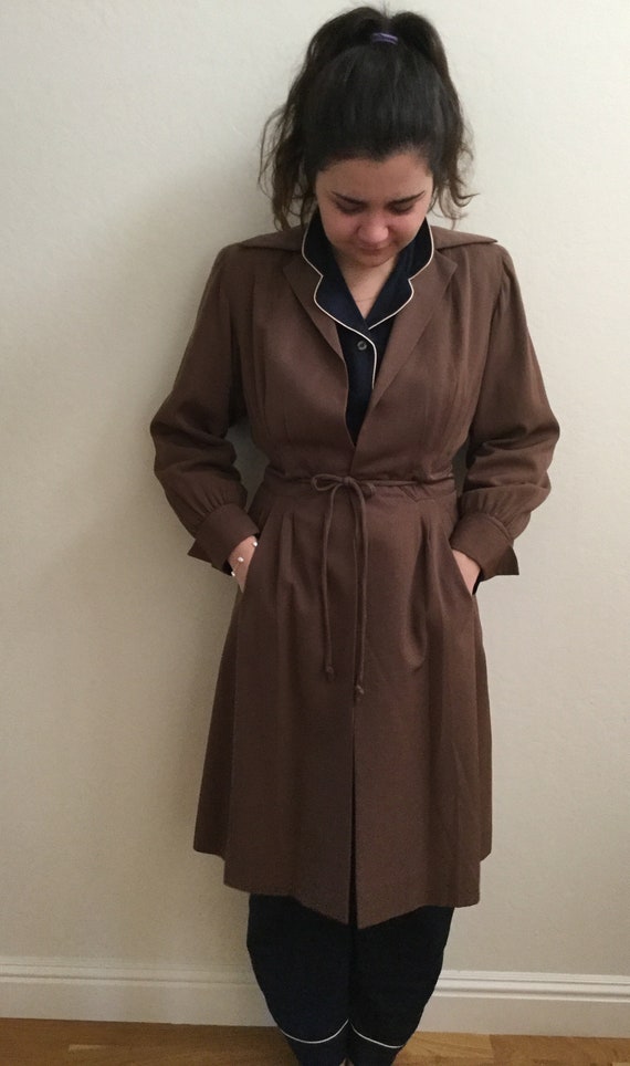 Vintage 1930’s Coat Brenda Kent Wool Gabardine