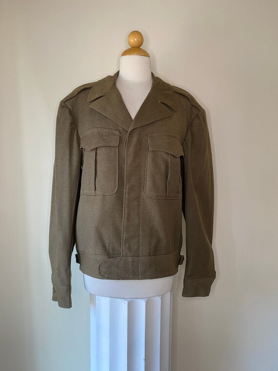 1940s WWII Army Eisenhower Officers Jacket Gem