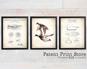 Duck Hunting Patent Prints. Duck Hunting Gift. Duck Shooting. Duck Hunting Art. Hunter Gift Idea, Gift for Him. Duck Hunting Wall Art Prints