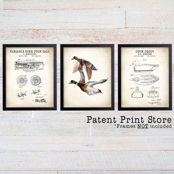 Duck Hunting Patent Prints. Duck Hunting Gift. Duck Shooting. Duck Hunting Art. Hunter Gift Idea, Gift for Him. Duck Hunting Wall Art Prints