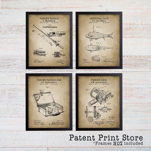 Fishing Patent Prints. Fishing Prints. Fishing Posters. Fathers Day Gift. Gift for Him. Fishing Art. Fishing Wall Art. Fishing Decor. 279