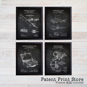 Fishing Patent Prints. Fishing Prints. Fishing Posters. Fathers Day Gift. Gift for Him. Fishing Art. Fishing Wall Art. Fishing Decor. 279 image 1