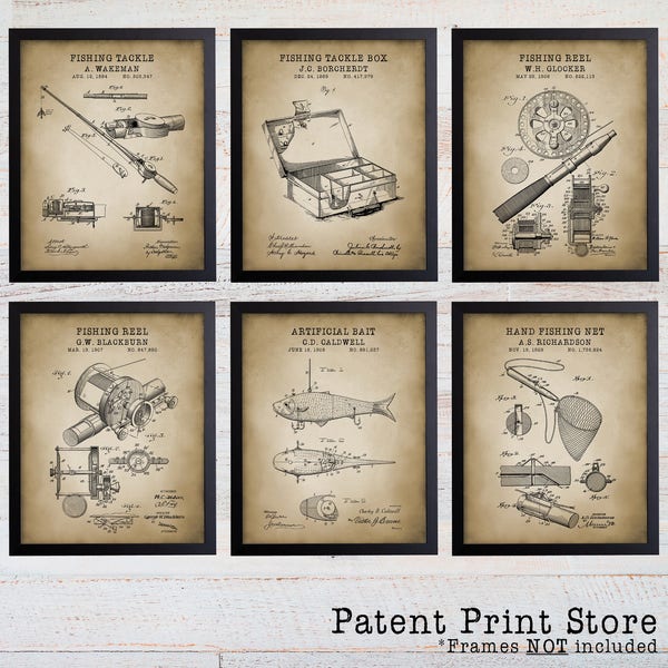 Fishing Patent Prints. Fishing Prints. Fishing Posters. Fathers Day Gift. Gift for Him. Fishing Art. Fishing Wall Art. Fishing Decor. 278