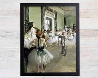 The Ballet Class by Edgar Degas. Ballet Dancer. Ballet Art. Ballet Decor. Degas Ballet. Ballet Print. Ballerina Giclee Print. Fine Art Print