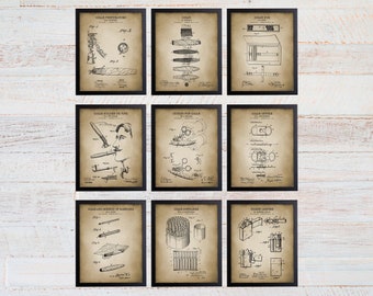 Cigar Patent Print Set. Cigar Art Prints. Cigar Prints. Man Cave Art. Man Cave Prints. Man Cave Decor. Cigar Gifts. Fathers Day Gift.