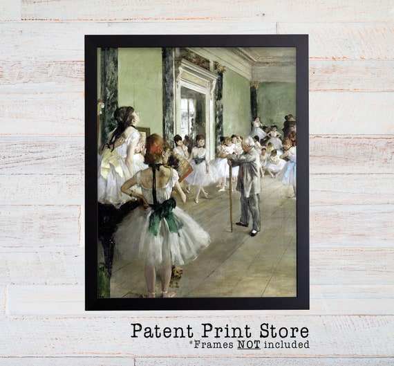 The Ballet Class by Edgar Degas. Ballet Dancer. Ballet Art. Ballet Decor. Degas Ballet. Ballet Print. Ballerina Giclee Print. Fine Art Print