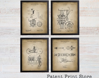 Ford Patent Prints. Henry Ford Patent. Man Cave Art. Mancave. Ford Transmission Patent. Ford Poster. Car Patent Motor Patent. Engine. 140