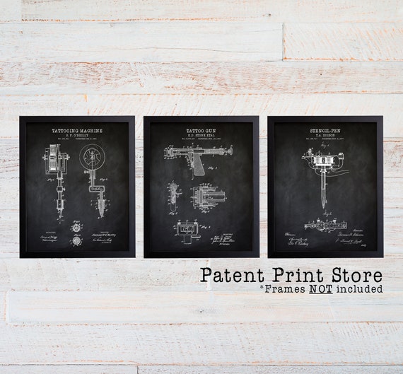 Tattoo Patents. Tattoo Body Art. Tattoo Wall Art. Tattoo Artist Gift. Tattoo Shop Decor. Tattoo Parlor Decor. Tattoo Prints. Tattoo Prints.