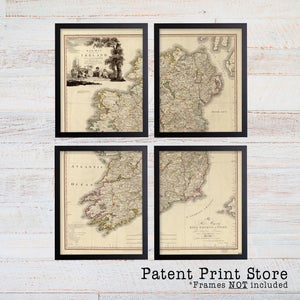 Antique Ireland Map. Ireland Print. Ireland Art. Map Decor. Map of Ireland. Irish Art. Ireland Art. Ireland Decor. Ireland Wall Art. 138