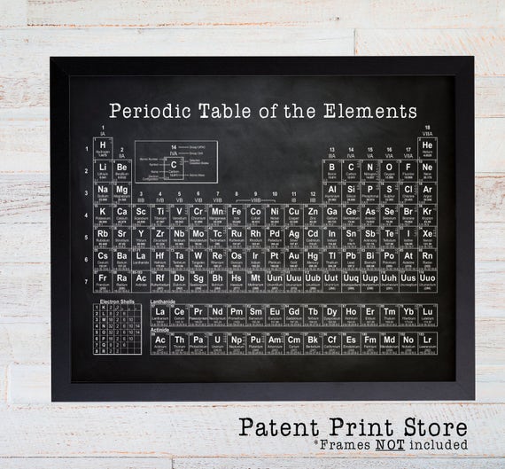 Periodic Table of Elements. Science Wall Art. Science Poster. Chemistry Poster. Science Art. Lab. Science. Laboratory. Organic Chemistry. 34