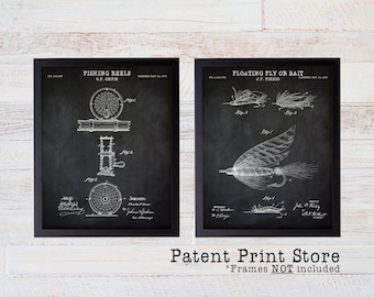 Fly Fishing Patent Prints. Fishing Wall Art. Fly Fishing Art. Fishing Patent Print. Fishing Art. Inventions. Fishing Reel. Gift for Him. 137