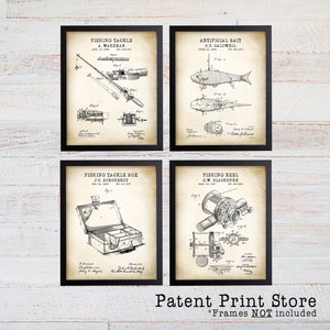 Fishing Patent Prints. Fishing Prints. Fishing Posters. Fathers Day Gift. Gift for Him. Fishing Art. Fishing Wall Art. Fishing Decor. 279 image 3
