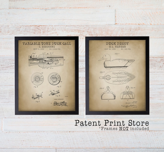 Duck Hunting Patent Prints. Duck Hunting Gift. Duck Shooting. Duck Hunting Art. Hunter Gift Idea, Gift for Him. Duck Hunting Wall Art Prints