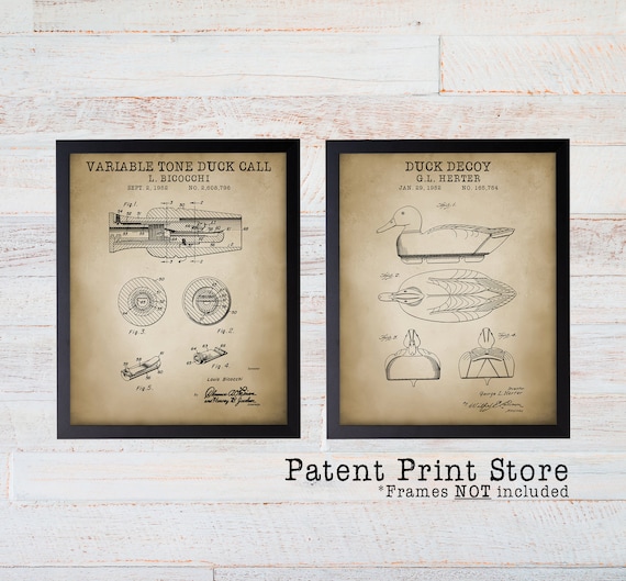 Duck Hunting Patent Prints. Duck Hunting Gift. Duck Shooting. Duck Hunting Art. Hunter Gift Idea, Gift for Him. Duck Hunting Wall Art Prints